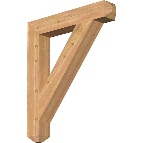 Ekena Millwork Traditional Craftsman Smooth Bracket, Western Red Cedar, 5 1/2"W x 36"D x 42"H BKT06X36X42TRA04SWR - main